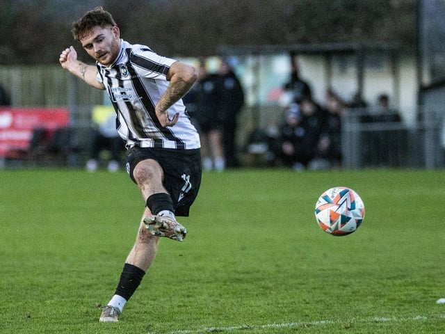 Action from Peacehaven and Telscombe's win over Bexhill United in the SCFL premier