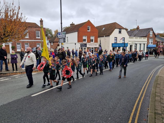 The Storrington Remembrance Parade on Sunday, November 12