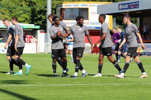 Action shots from Crawley Town's pre-season friendly against QPR. Photo: Cory Pickford