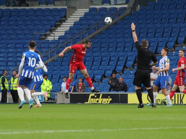 Brighton and Hove Albion v Worthing - Sussex Senior Challenge Cup final 2021/22 season. Picture by Cory Pickford