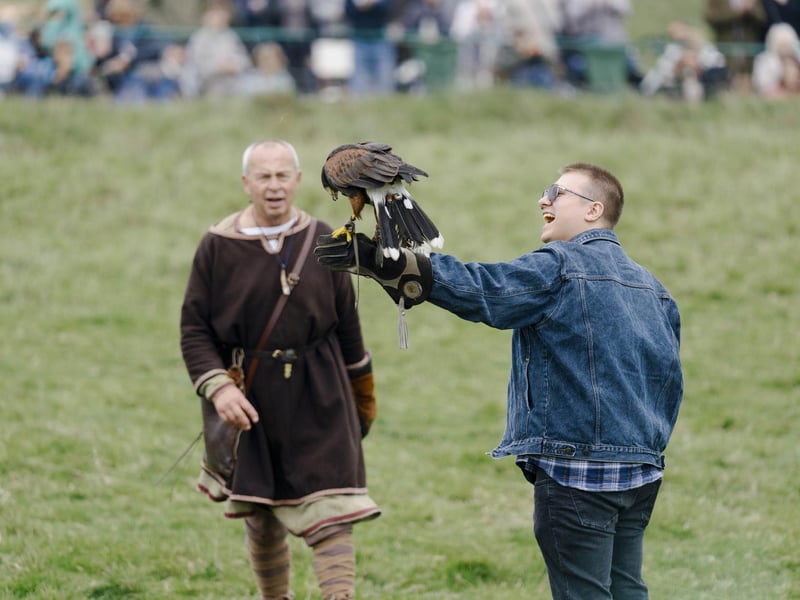 Battle of Hastings reenactment at Battle Abbey 2025. Pic supplied by Tom Arber/English Heritage.