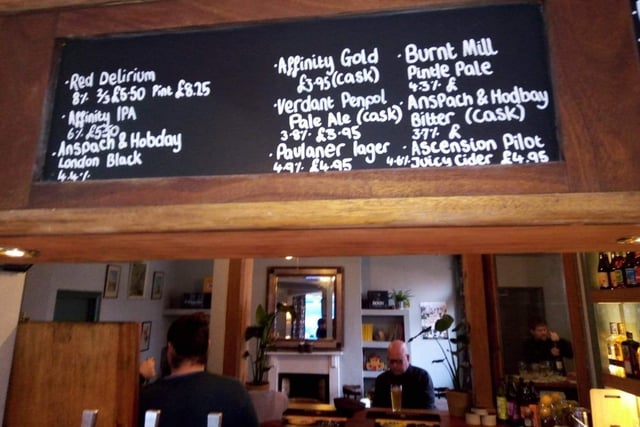 Draught beers available at the Prince Albert