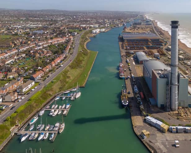 Location of Shoreham Port's future 'Berth Zero'