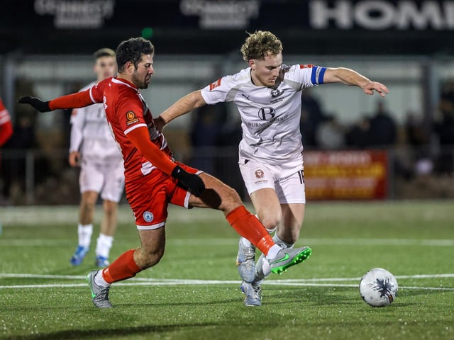 Action from Eastbourne Borough's Sussex Senior Cup quarter-final versus Hastings United