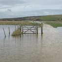 The beach at Seven Sisters Country Park was inaccessible today (March 1) following flooding. Picture: Seven Sisters Country Park