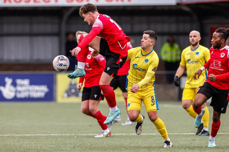 Action from Eastbourne Borough v Taunton Town at Priory Lane in National League South