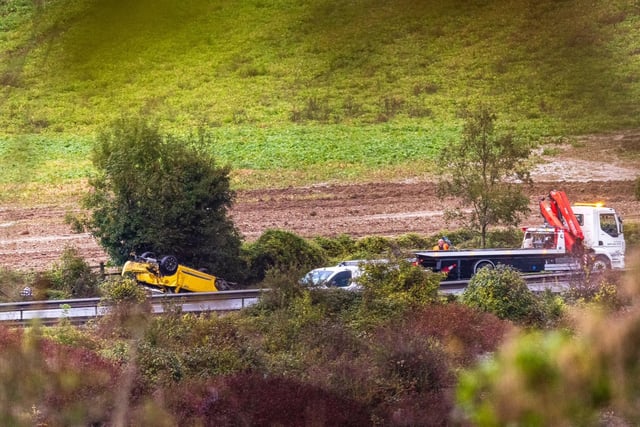 In Pictures: Severe delays along A27 following crash