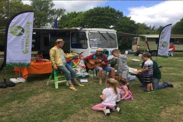 An eco-friendly live music event is being held in Piries Place, Horsham, over the bank holiday weekend