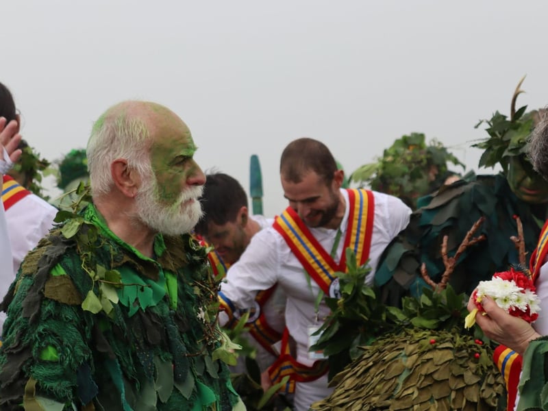 Jack in the Green 2024. Photo on West Hill by Kevin Boorman.