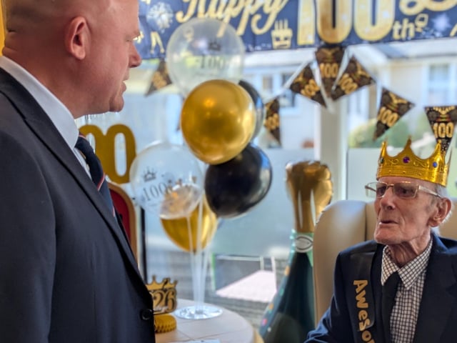 Kenneth Knapman, a VJ Day veteran who grew up in Bognor Regis, recently celebrated his 100th birthday, with Willow Lodge care home in Emsworth holding a party to commemorate the major milestone.