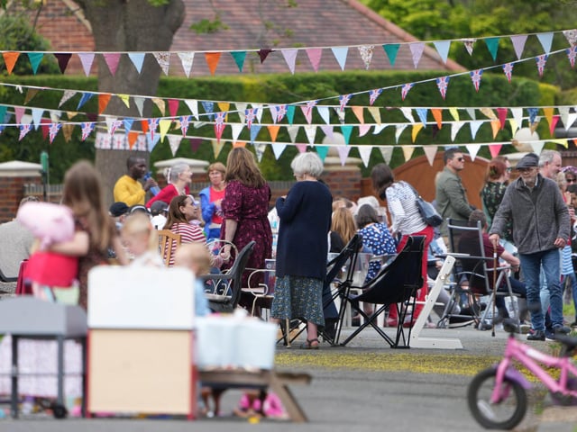 Coronation street party in Offington Drive, Worthing