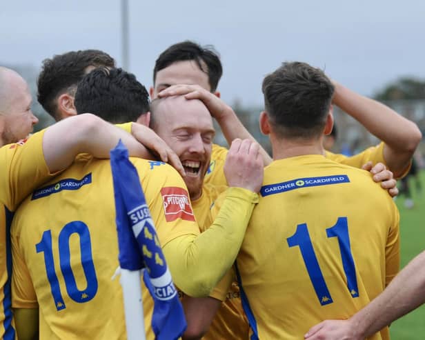Lancing have had a fine season - which ended with a 1-1 draw at Hythe Town | Picture: Stephen Goodger