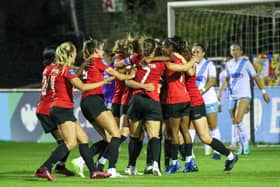Lewes Women in recent action against Crystal Palace - what will be the team's future if a £5m investment plan is accepted? | Picture: James Boyes