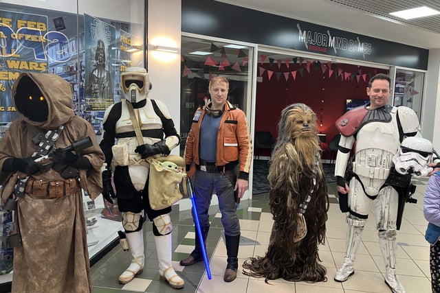 Star Wars characters were out in force in Horsham on Saturday for a charity fundraising event organised by Gobsmack Comics