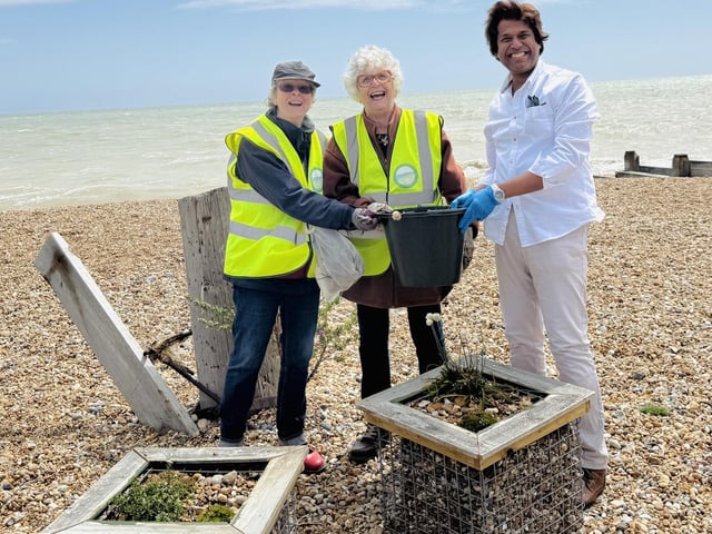 Bexhill Beach Garden re-planting event