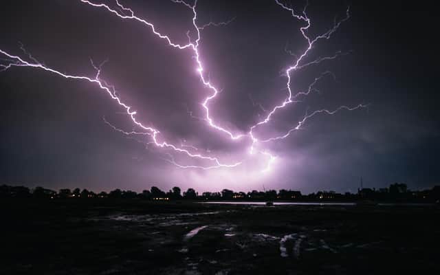 Thunder and lightning on May 18/19. Photo: Tim Hills Photography.
