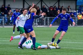 Man down - but the Rocks were on their way to winning at Margate | Picture: Tommy McMillan