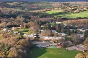 Crowborough Army Camp seen from above in November 2025. Photo: Eddie Mitchell