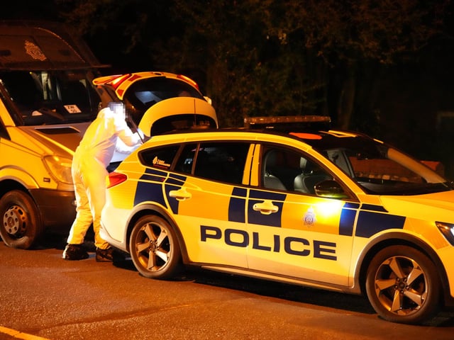 Police were seen in Mill Road, Worthing, on Sunday, April 2, at about 10pm