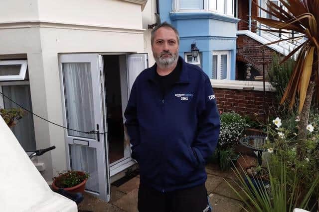 Robbie Davison, 59, said anything up to almost waist height in his South Terrace home was damaged when water surged into the property. Photo: Sussex World