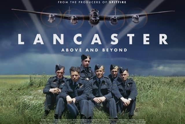 A poster of the new film Lancaster whose production was helped with recollections from Horsham war veteran Jack Dark