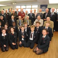 Steyning Grammarians return to meet the students of today and talk about life at the school 70 years ago