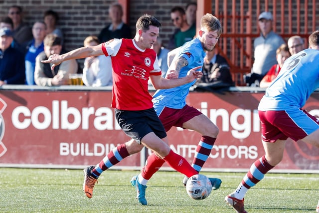 Action from Eastbourne Borough v Weymouth in the National League South:Eastbourne Borough v Weymouth