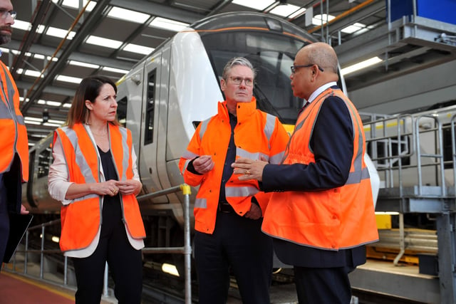 Sir Keir Starmer, Labour Party Leader visits Siemens Three Bridges Traincare Facility, Three Bridges, Crawley on 22 Feb 24. SR24022201 Photo SR Staff/Nationalworld