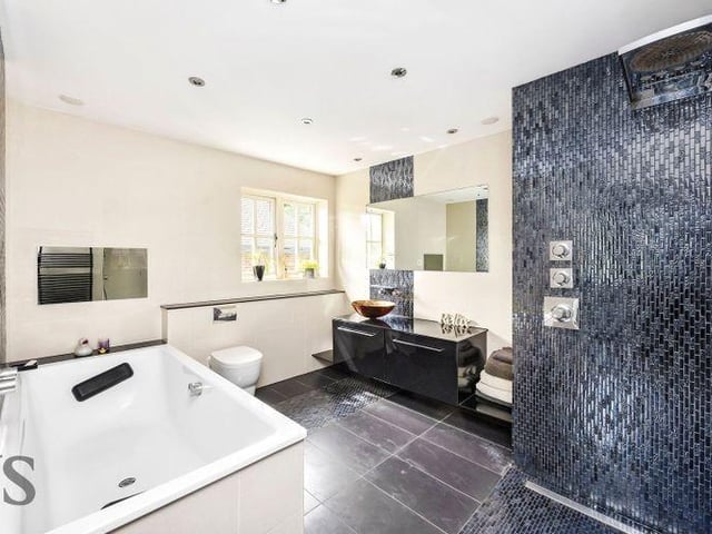 The indulgent en-suite bathroom for the primary suite