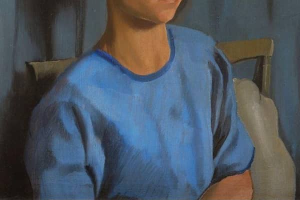 Dorothy Hepworth, Girl in Blue, undated, oil on canvas © Dorothy Hepworth Estate. Image courtesy Private Collection