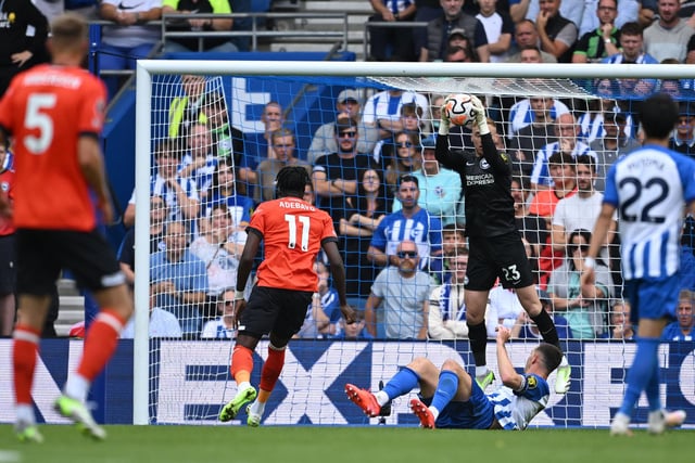 Barely had anything to do in the first half but stayed alert after Brighton's first goal to make a crucial save. Fine stop from close range Morris effort. Had little chance to save the striker's penalty. Made a good diving save at 3-1.