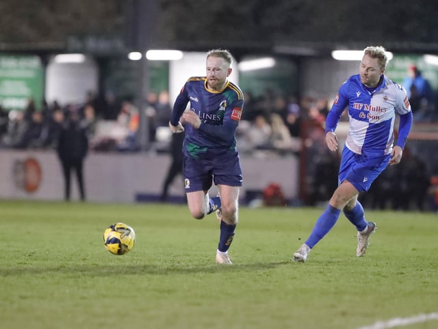Horsham FC in action at Hornchurch in the Isthmian premier division