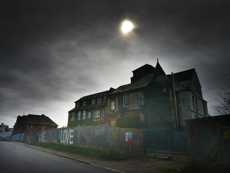The old Eversfield Chest Hospital in West Hill Road, St Leonards. Gambier House is to the left in the photo.