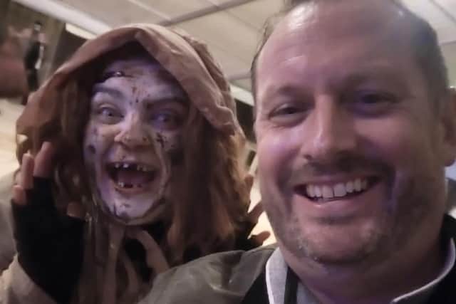Myself with one of the actors