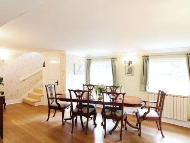 The dining room