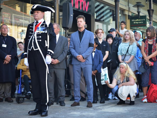 Hastings' Proclamation: The Mayor of Hastings, Cllr James Bacon, read the local Proclamation of the new King at 3pm on Sunday 11 September in Queens Square.