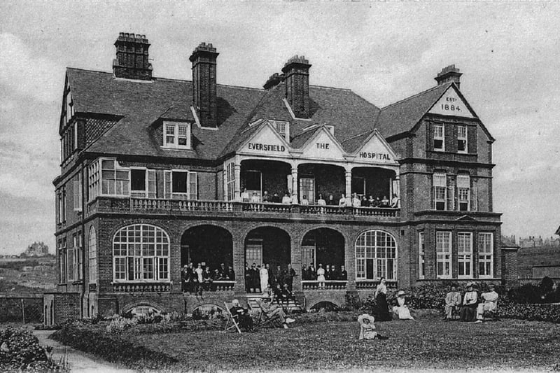 Eversfield Chest Hospital in St Leonards. Photo from 1884.