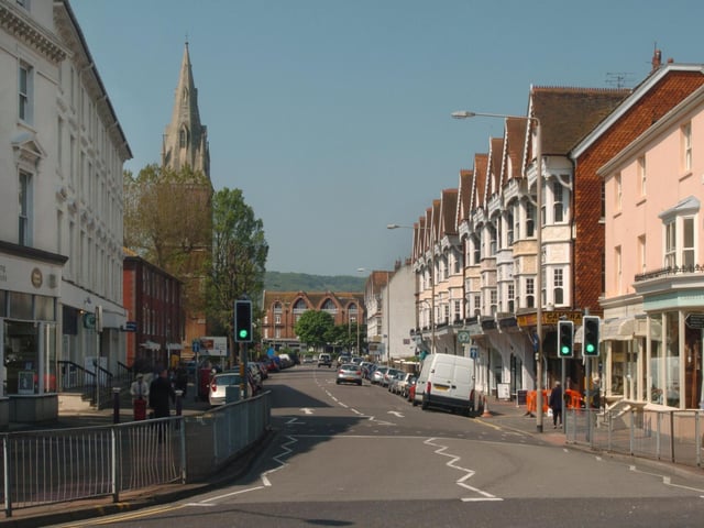South Street from Memorial Roundabout.