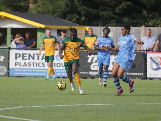 Action from Horsham's win over Cheshunt in the Isthmian premier division