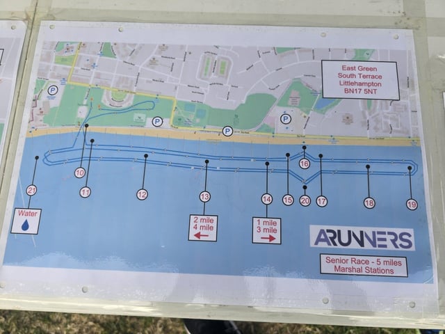 The Arunners five-mile beach run took place in Littlehampton