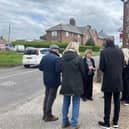 Lewes MP meets with residents to discuss road safety on Chyngton Lane in Seaford