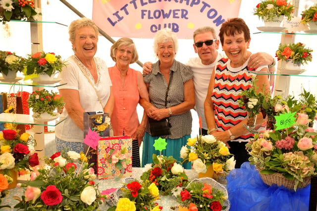 Littlehampton Town Flower Club stall. Photo: Steve Robards