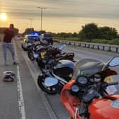 Police stop motorcycles in Eastbourne following recent thefts. Picture: Eastbourne Police
