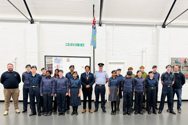 Bexhill Air Cadets with Cllr Abul Azad.