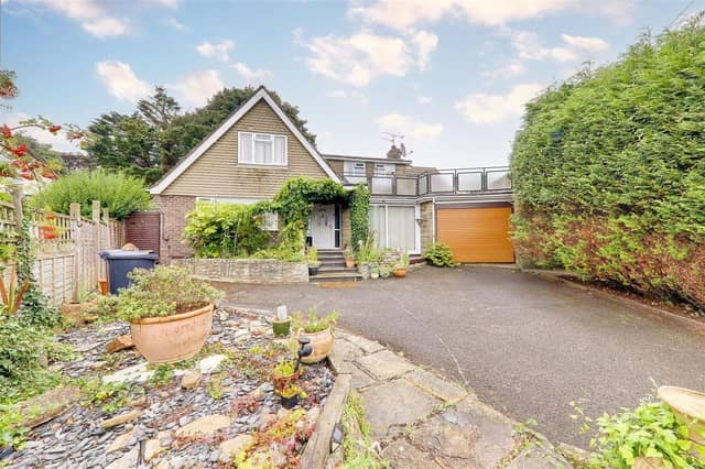 This versatile chalet bungalow with self-contained annexe has come on the market in Worthing with Bacon and Company priced at £625,000.