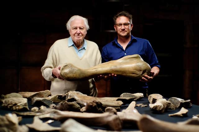 Ben with David Attenborough (contributed pic)