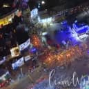 Hastings Bonfire from the air. Pics by Liam Willis Photography