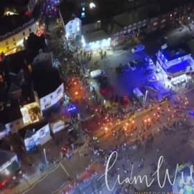 Hastings Bonfire from the air. Pics by Liam Willis Photography
