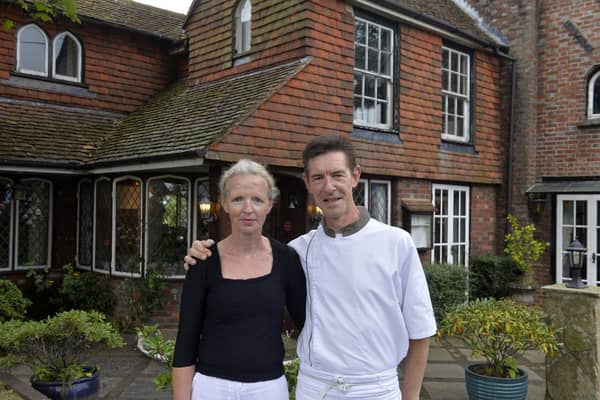 Owners of The Sundial in Herstmonceux Mary and Vincent Rongier
