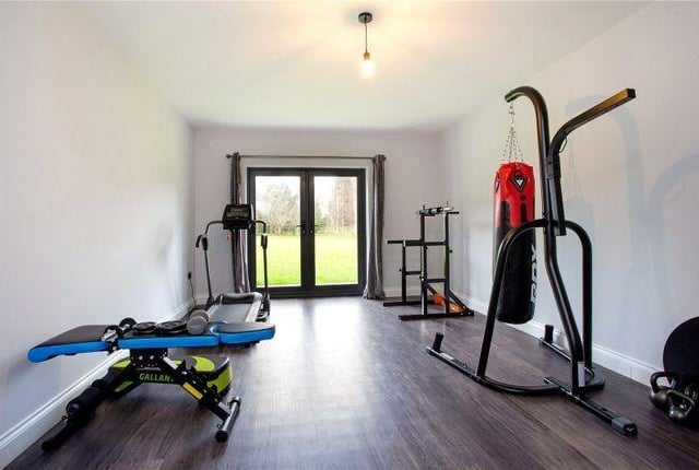 A home gym is one of several bonuses prospective buyers can look forward to.